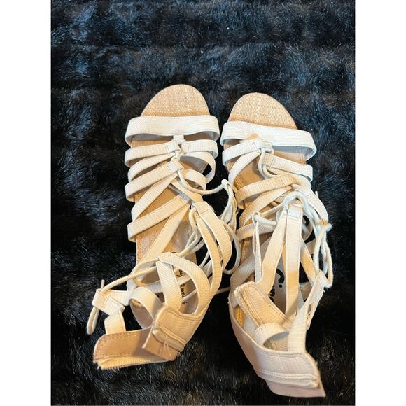 Sam Edelman gladiator cream sandals sz 9.5 - Picture 4 of 5
